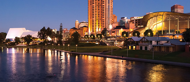 The River Torrens and The Adelaide Cricket Oval