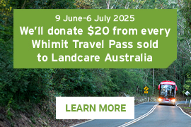 $20 from every Whimit Pass donated to Landcare Australia