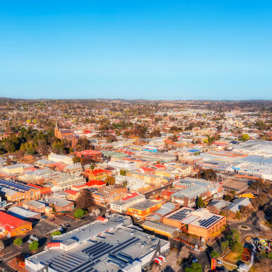 Armidale viewed from above