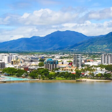 Cairns Aerial View from waterfront