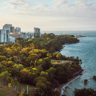 Aerial view of Darwin
