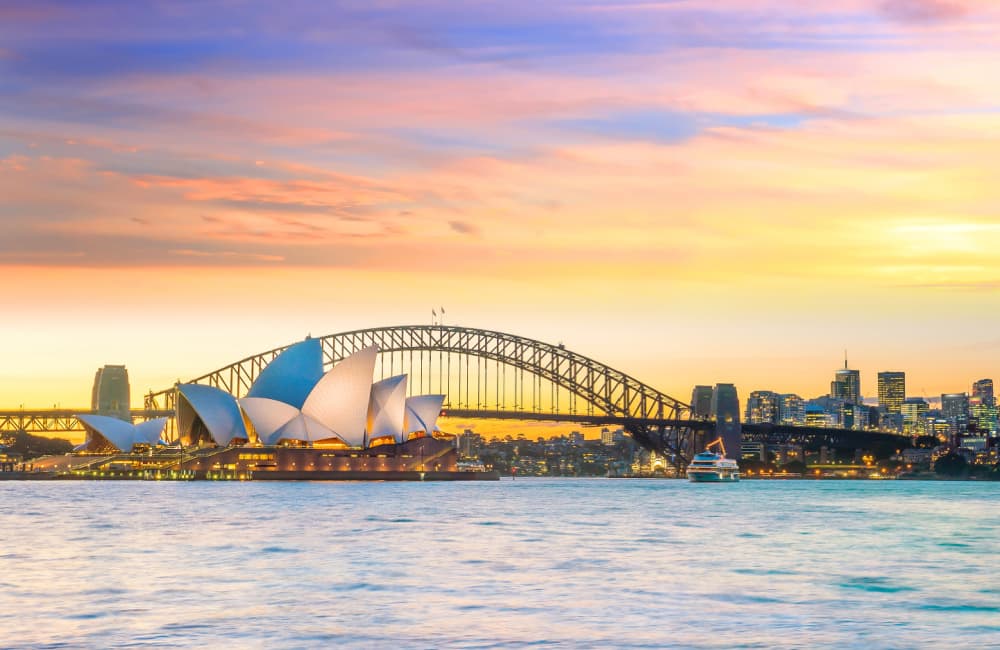 Sydney Opera House and Bridge.